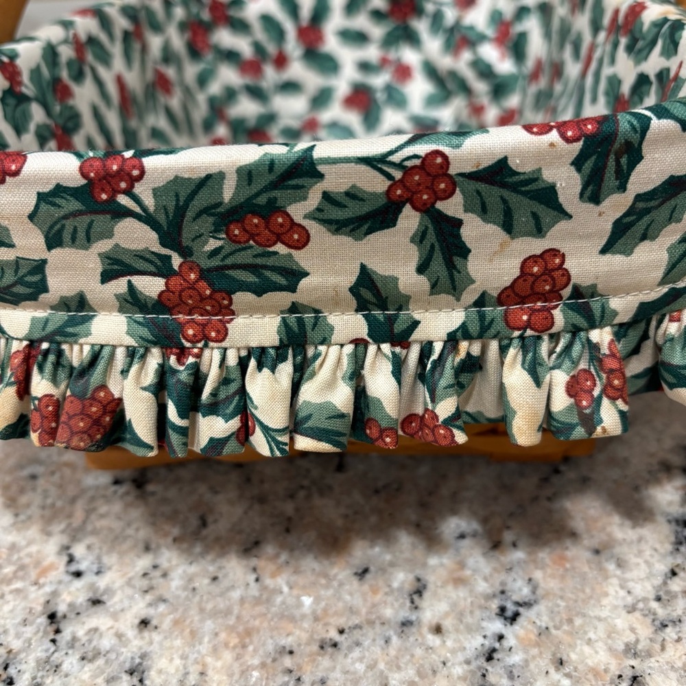 Vintage Longaberger 1996 Holiday Cheer Basket - Picture 8 of 16